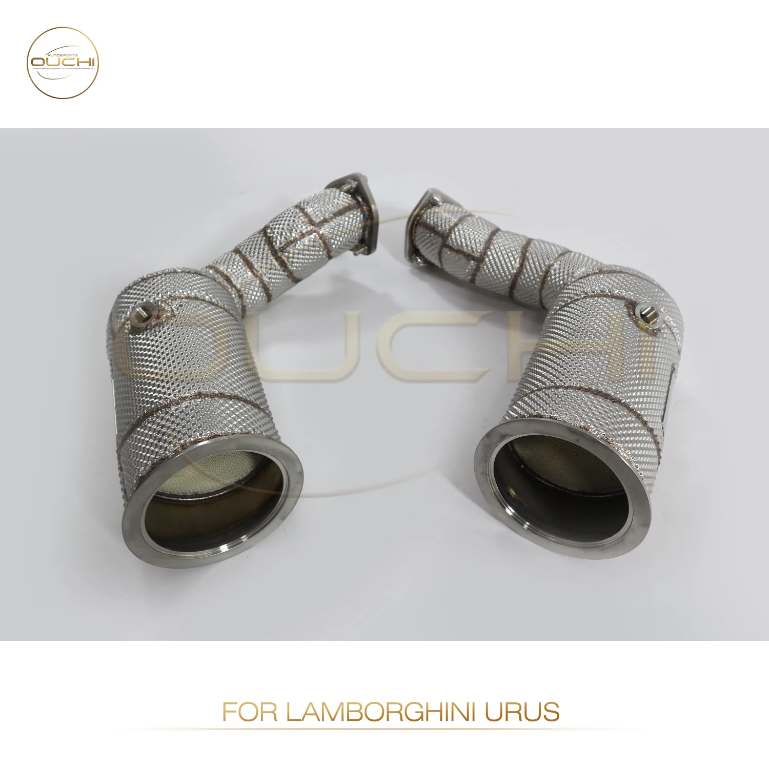 High performance downpipe for Lamborghini URUS OUCHI exhaust system Stainless steel With heat shield Car Accessories