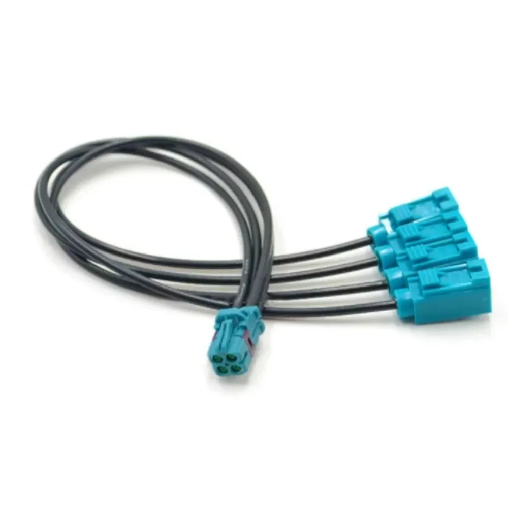For TE Mini-FAKRA 4-in-1 LVDS Harness For 360 Panoramic Camera System For Female Fakra Adapter Cable
