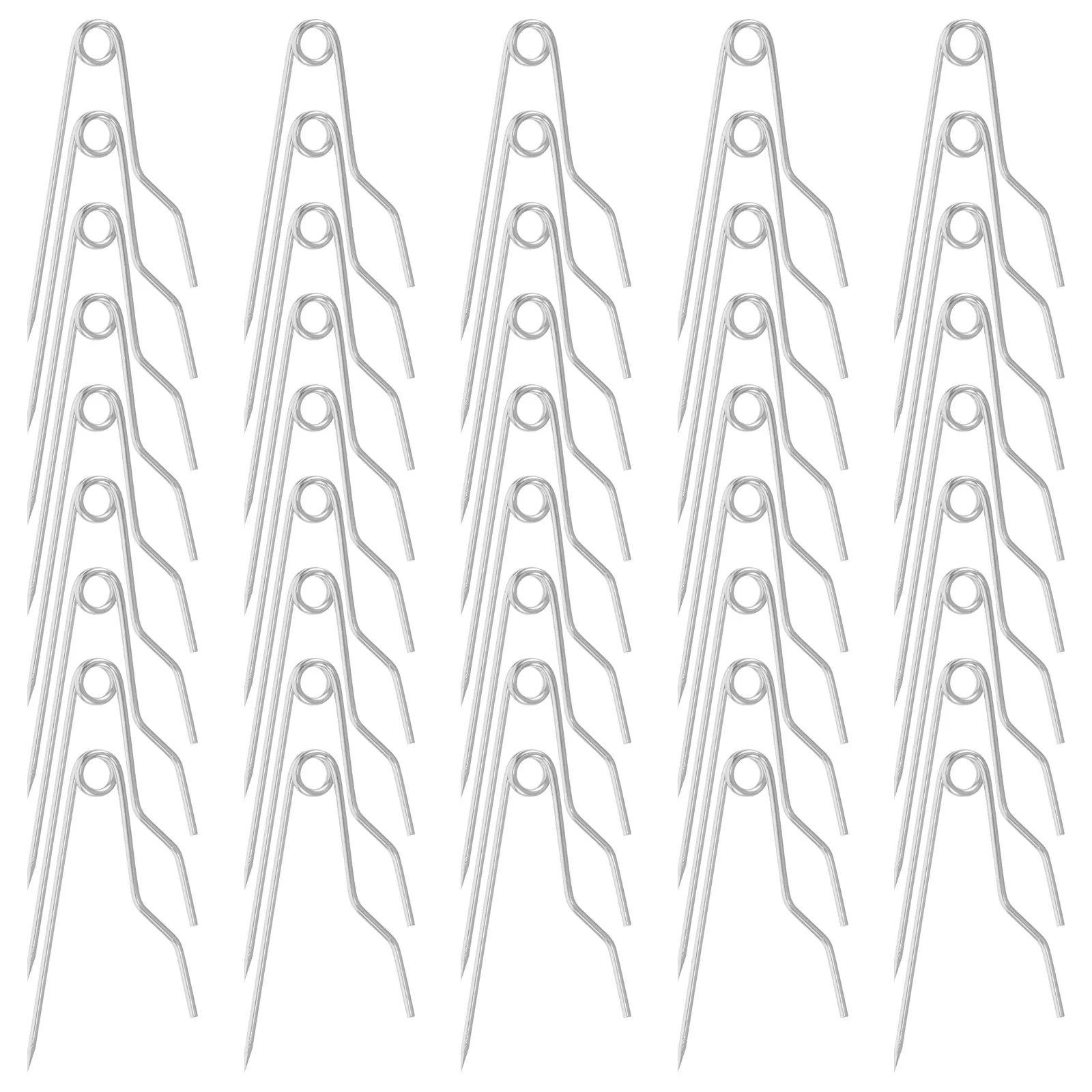 

100Pcs Iron Pin Backs for Badges and Brooches Curved Metal Pin Findings Secure Clutchless Fastening Ideal for Medal Ribbon Pins
