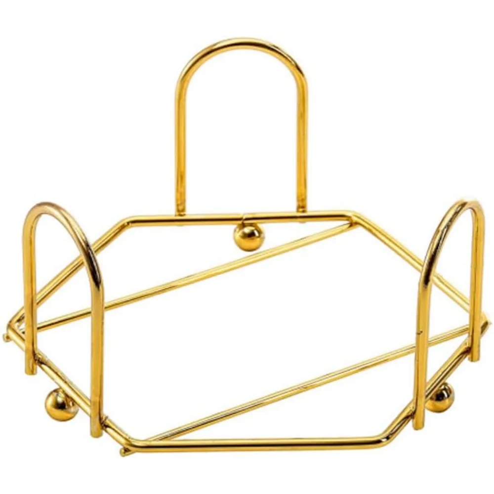

Modern Coaster Holder Hexagon Gold Iron Metal Coaster Holder 4 Inch Bulk Cup Coaster Storage Caddy For Both Round And Square