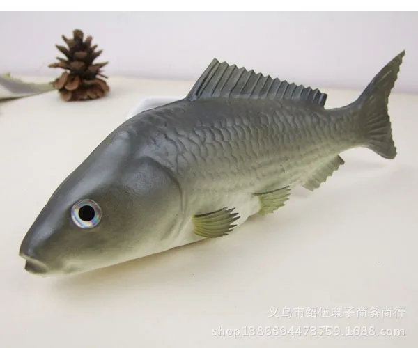 Simulierte Fisch modell künstliche Karausche Figur Fisch Dekoration Ornament Kinder Tier lernen Spielzeug Geschenke dekorative Requisiten – Detail 1