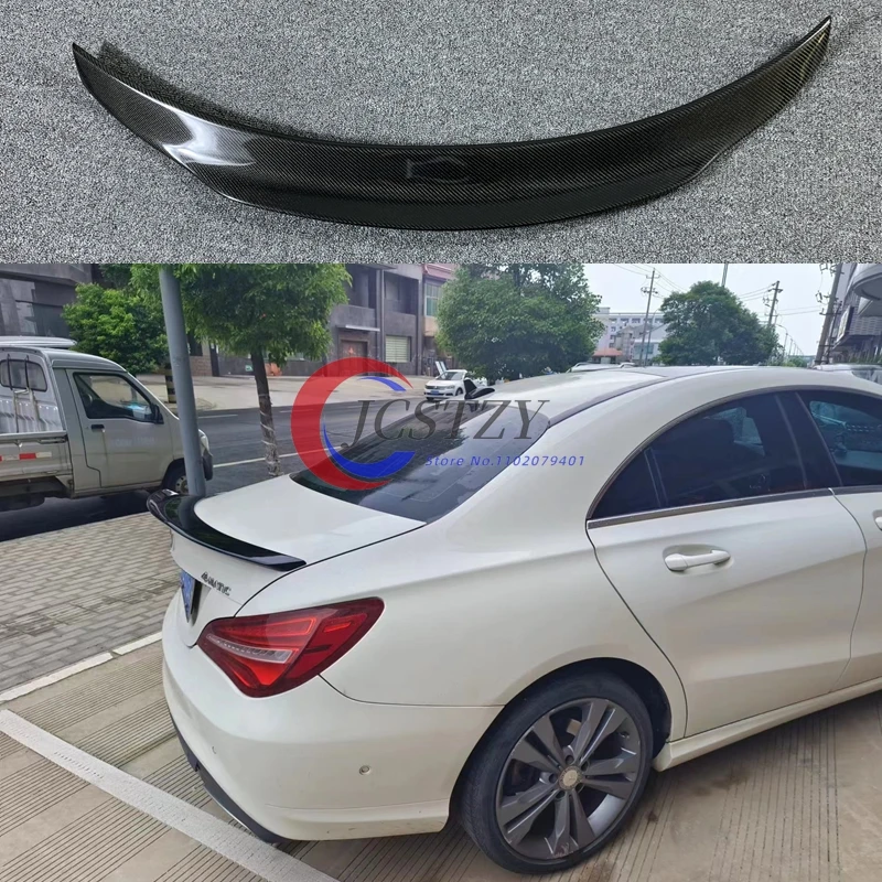 For Mercedes-Benz CLA W117 CLA180 CLA200 CLA250 CLA260 Gloss Black Rear Trunk Wing Spoiler CLA45  2014 - UP