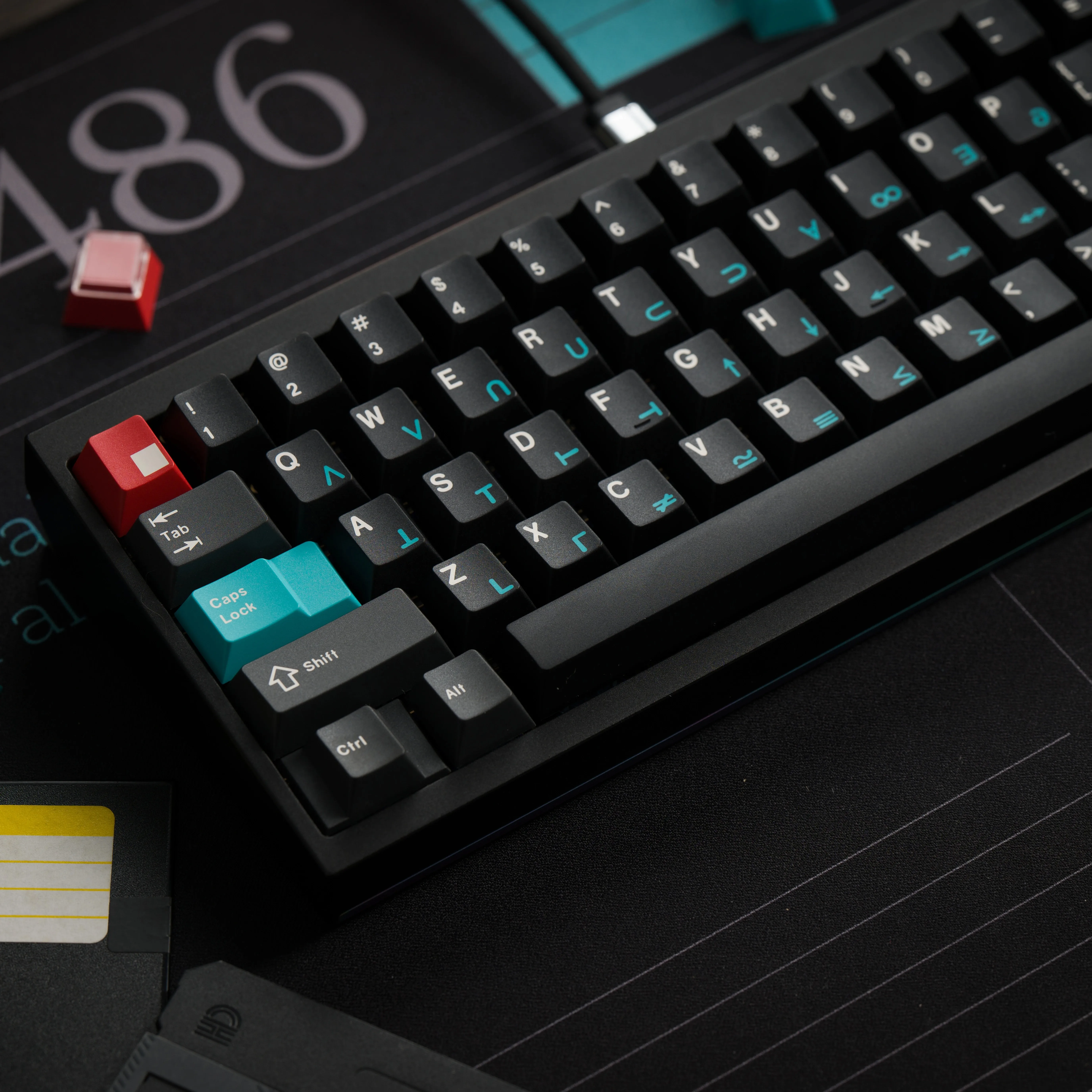 Keykobo Dolch kkb Thema Keycaps Set Cherry Profiel Keycap Aangepaste ABS Toetsenbord Cap voor Mechanisch Toetsenbord Gamer Gift Muismat