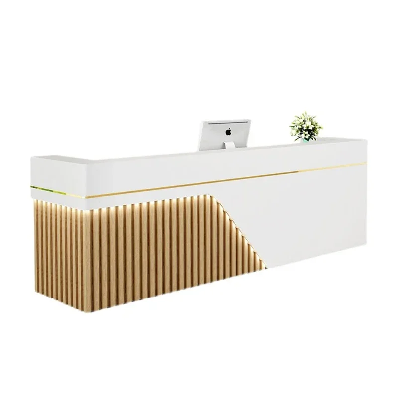 

2024 Modern Designs High Quality LED Office Front Counter Reception Desk Reception Table