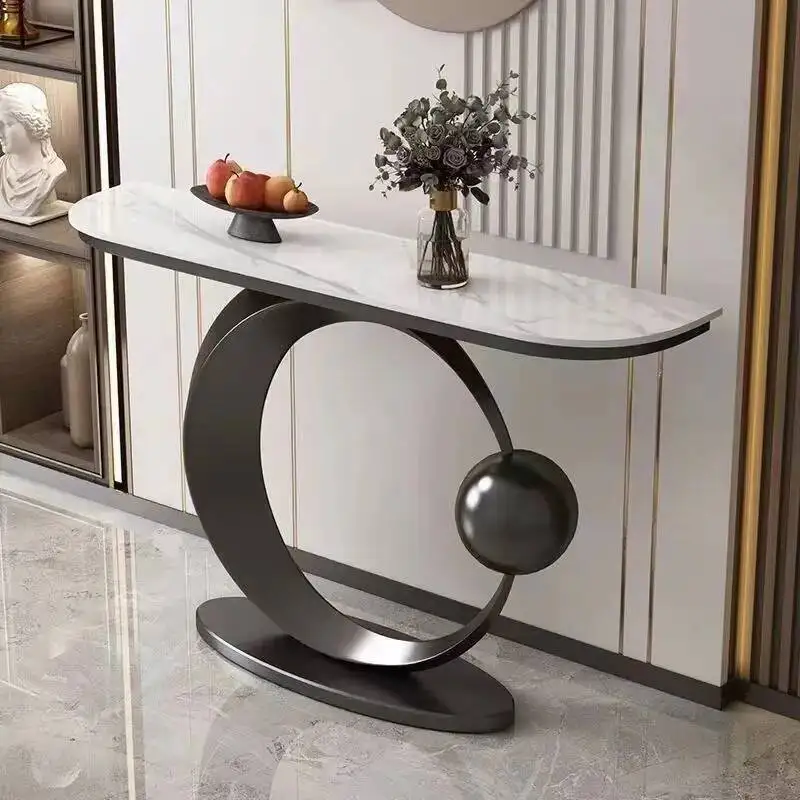 Luxury Modern Console Nordic Table Midcentry Center Lobby Console Table Hallway Entrance Wohnzimmer Tisch Living Room Furniture image 2
