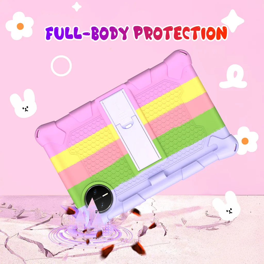 Silicone Case For Huawei MatePad Mini 8.8 inch 2025 Shockproof Back Stand Cover Protective Shell With Shoulder Strap With Pen