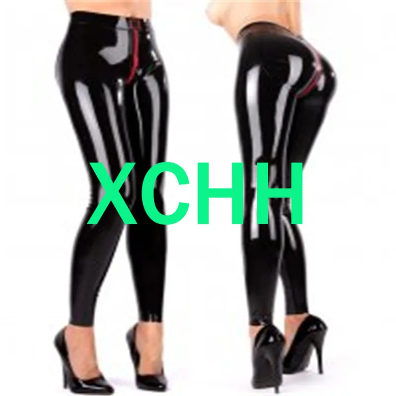 

Sexy Latex Women Pants Handmade Women Trousers with Crotch Zipper