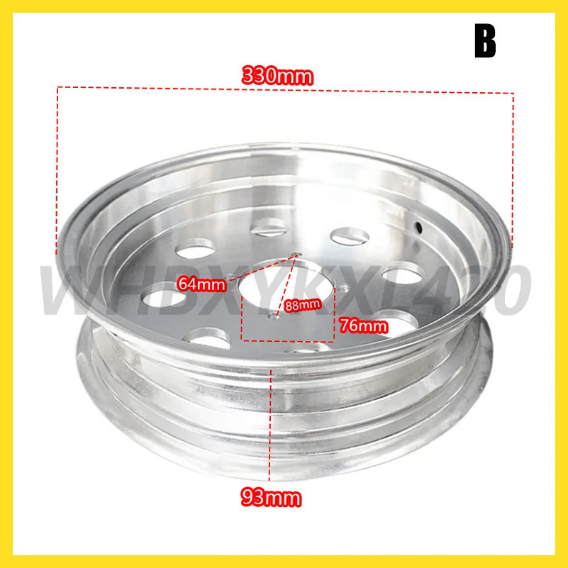 12 Inch Rim 3.00-12 front / rear aluminum wheel Hub For  Bike Small  Motorcycle Wheel Modified