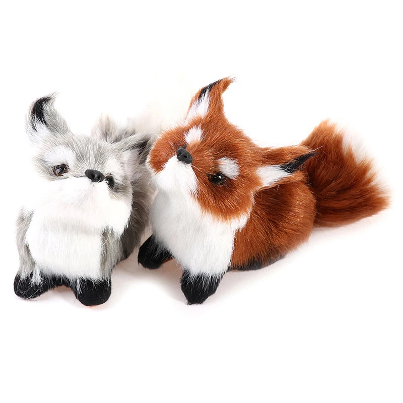 Simulation Animal Fox Plush Toy Doll Realistic Stuffed Animal Soft Plush Toy Sleeping Fox Wedding Birthday Gift For Boys Girls