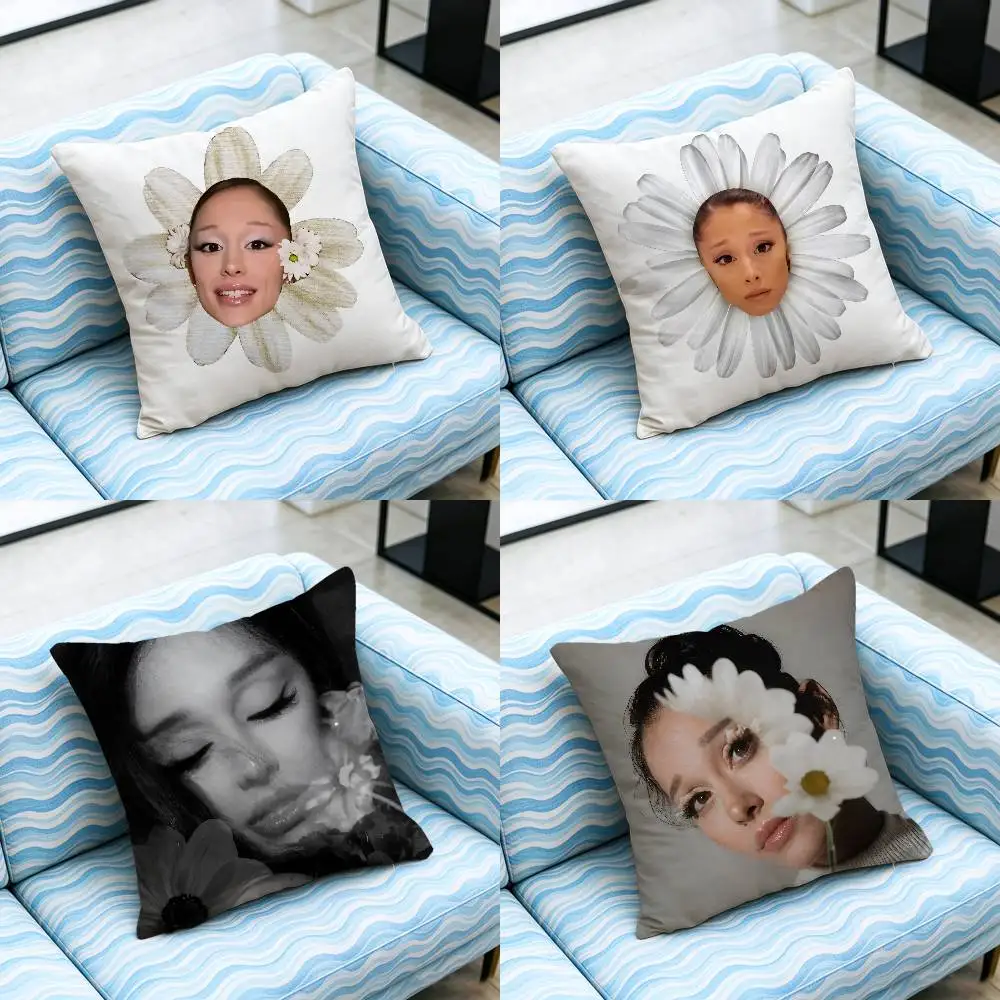 For Ariana Grande Petal Throw Pillow Cover Case Custom Decorative Pillowcase Accent Cushion Covers DIY