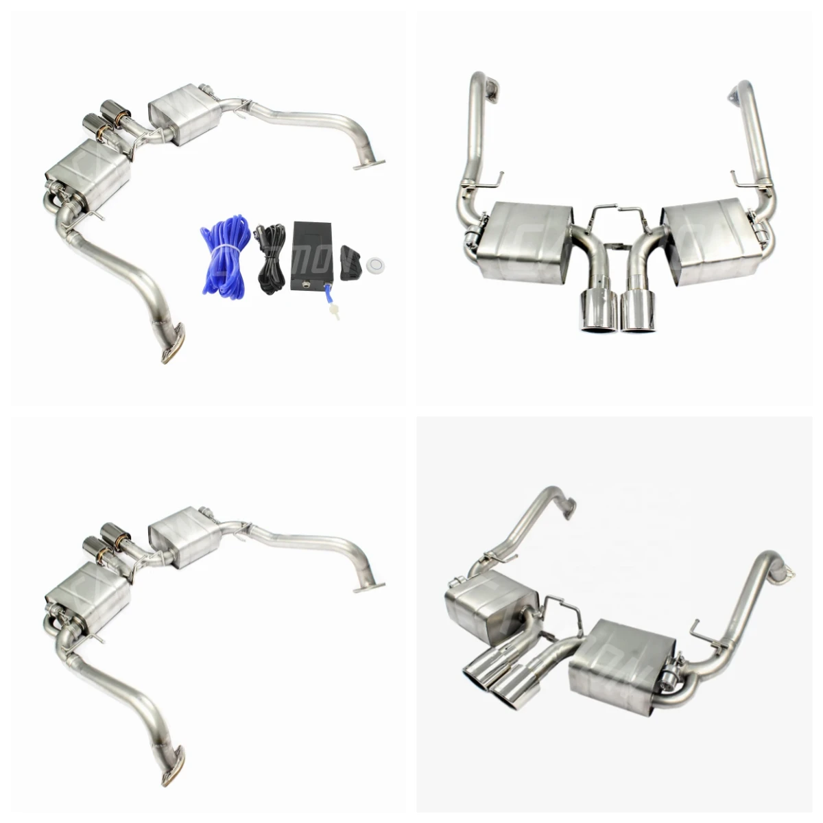 Sistema de Escape Modificado de Alta Calidad para Porsche Cayman 718 Boxster 2.0T 2.5T 2007-2014 SUS304 con Válvula Valvetronic