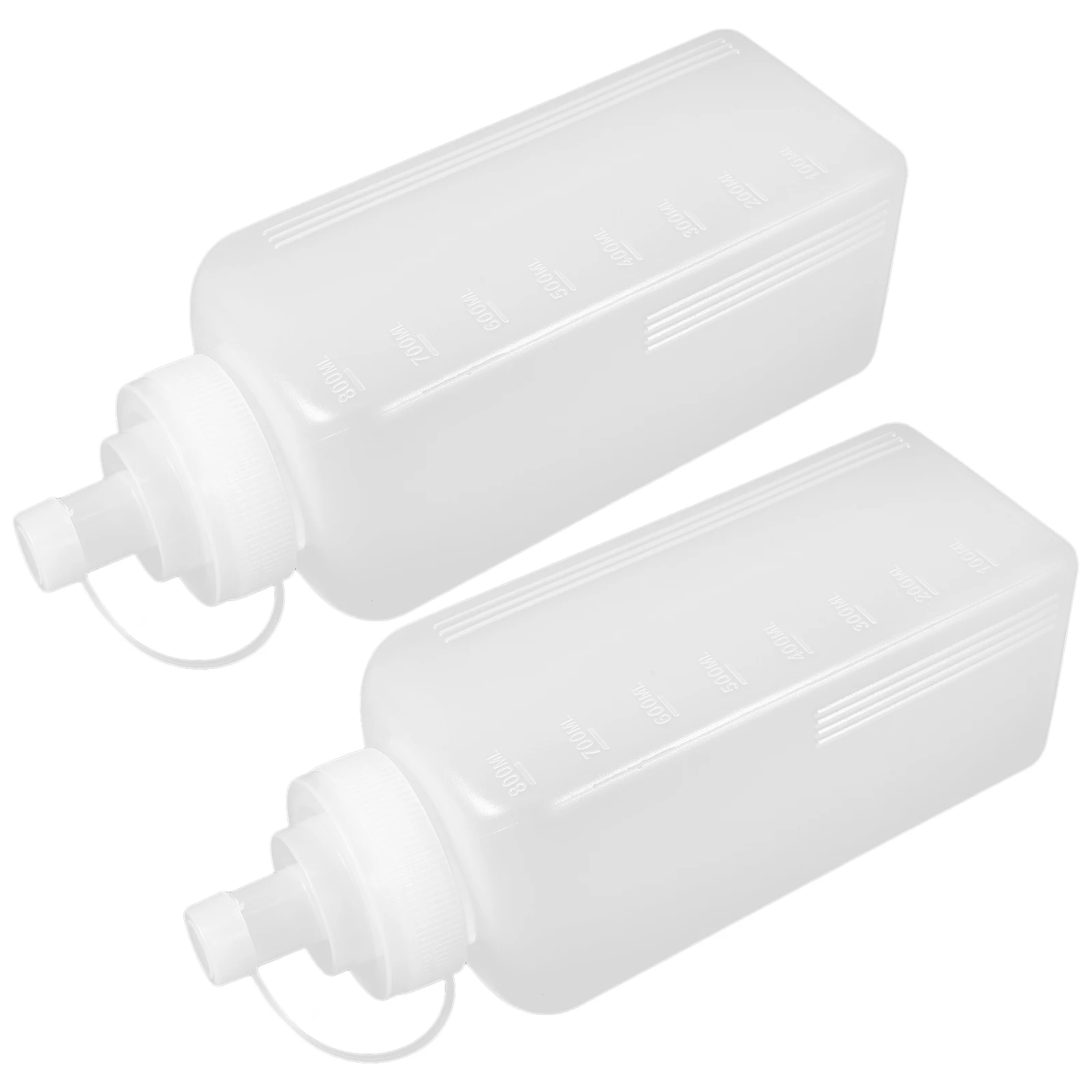

2pcs Plastic Squeeze Bottles 2 Pack Empty Condiment Dispensers For Ketchup Mustard Hot Bbq Camping Use -