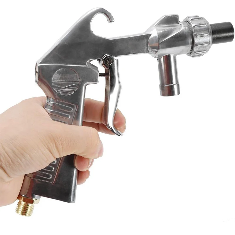 سيفون نوع ساندبلاستر عدة جلخ الرمال التفجير بندقية رذاذ بندقية الصدأ إزالة مع محول الهواء السريع لخزائن الرمل