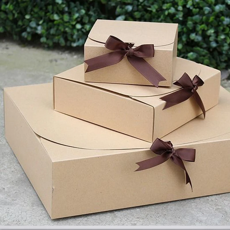 10PCS Multi-Size Paper Gift Boxes for Celebrations