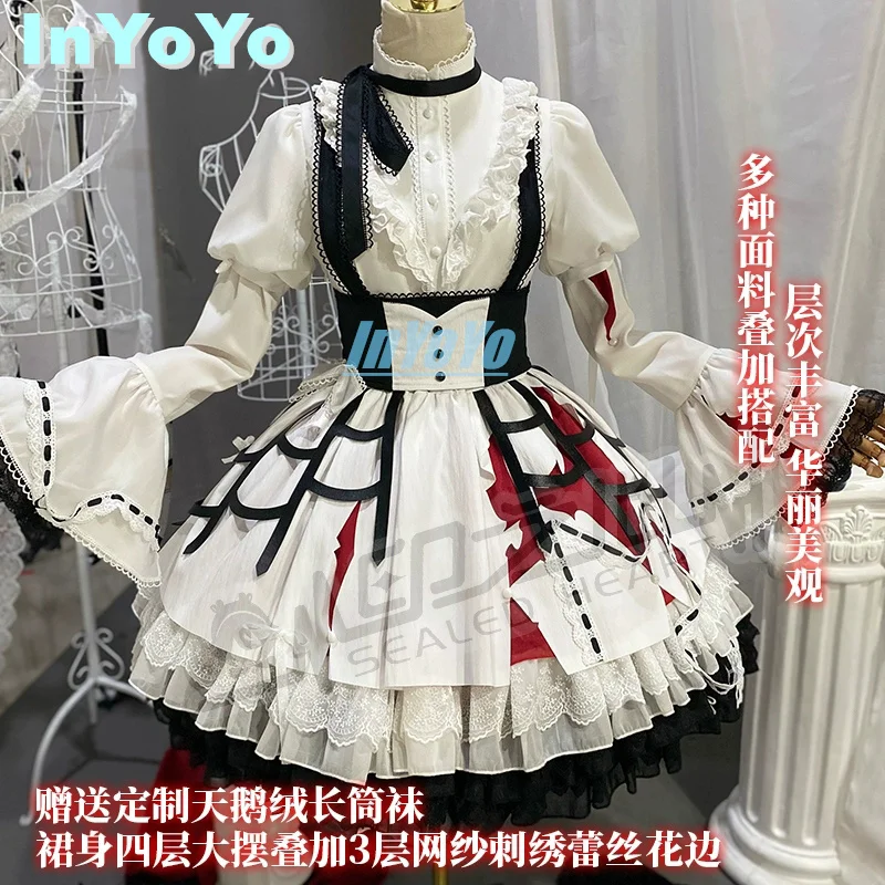 InYoYo PJSK Akiyama Mizuki Cosplay Costume Project Sekai Cos Lovely Lolita Party Dress Uniform Halloween Outfit Women XS-XL New