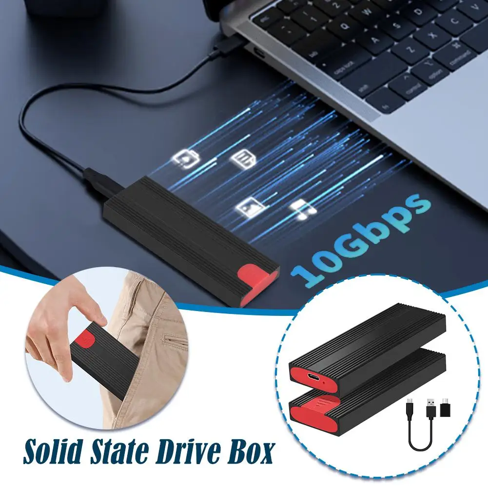 M.2 SSD Enclosure USB3.1 Gen 2 10Gbps PCIe Type C M2 Case UASP Free SSD Case Aluminum Key SSD M Tool Support C3J1