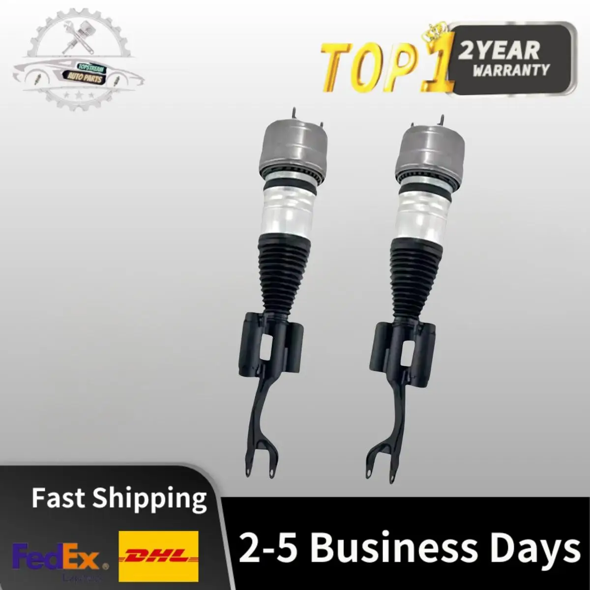 

Pair Front Air Shock Struts For Mercedes W253 GLC 300 350 43 63 AMG 4Matic 2015-2021 A2533206700 A2533200338