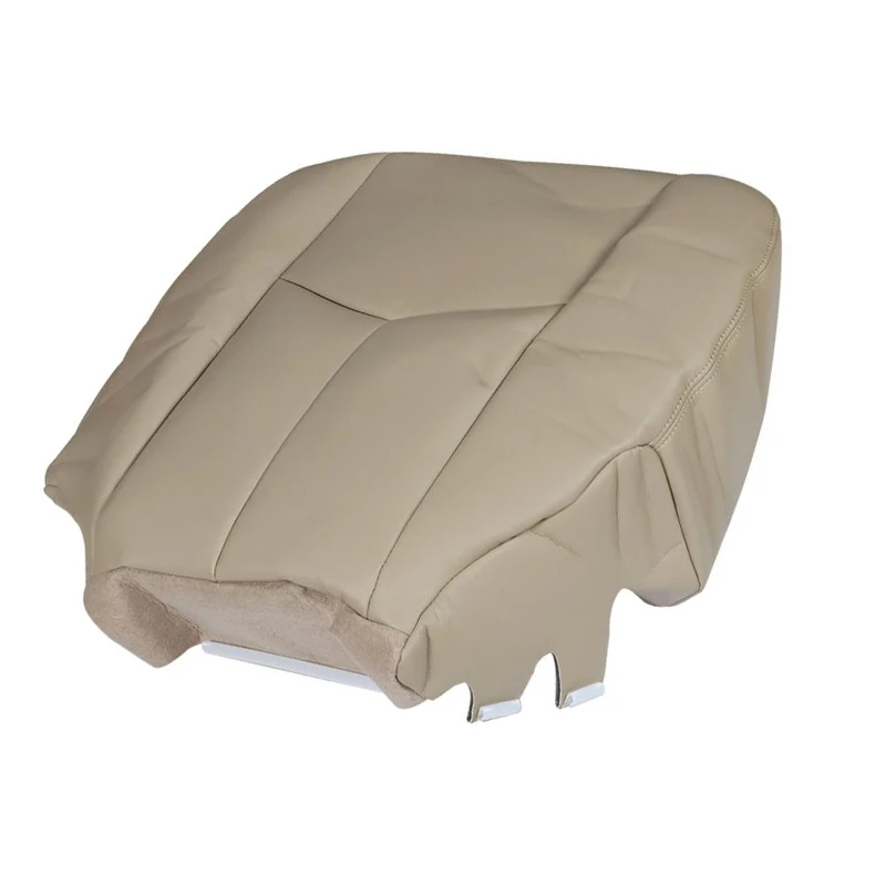 Beige auto vooraan bestuurderszijde onderkant stoelhoes pu lederen fit voor gmc sierra chevrolet silverado lawine tahoe 2003 2004-2006