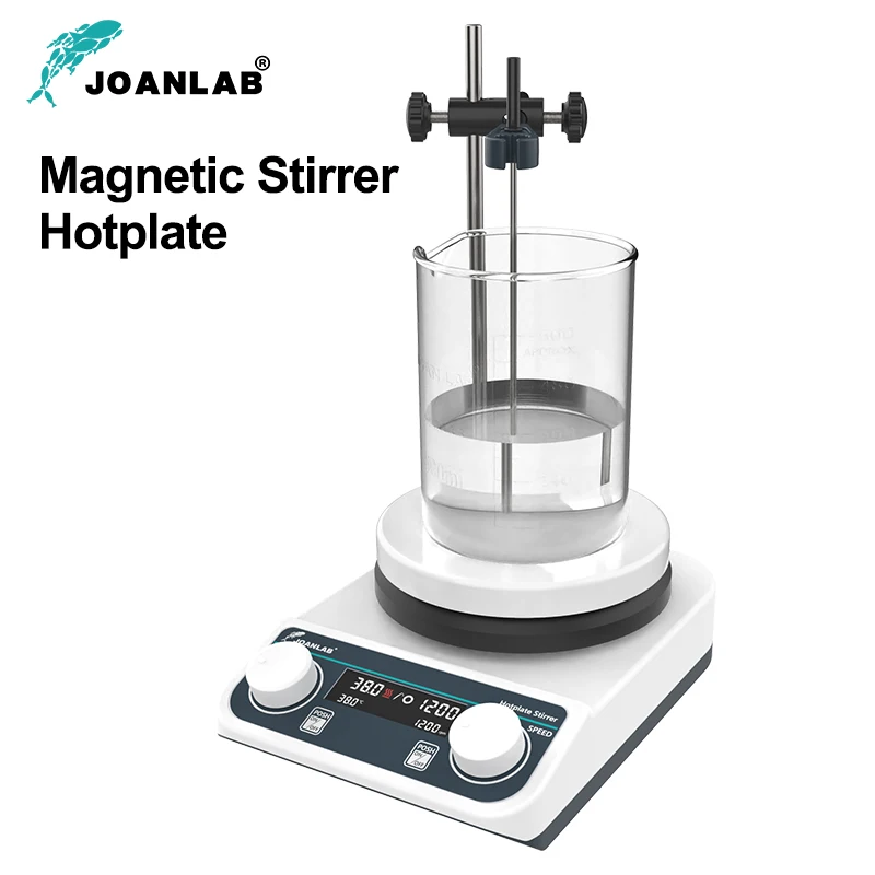 Image of JOANLAB HS5Pro Labor Magnetrührer mit Heizplatte und Konstanttemperatur, Digitaler Heizplatten-Magnetrührer, Labor Rühr- und Mischgerät