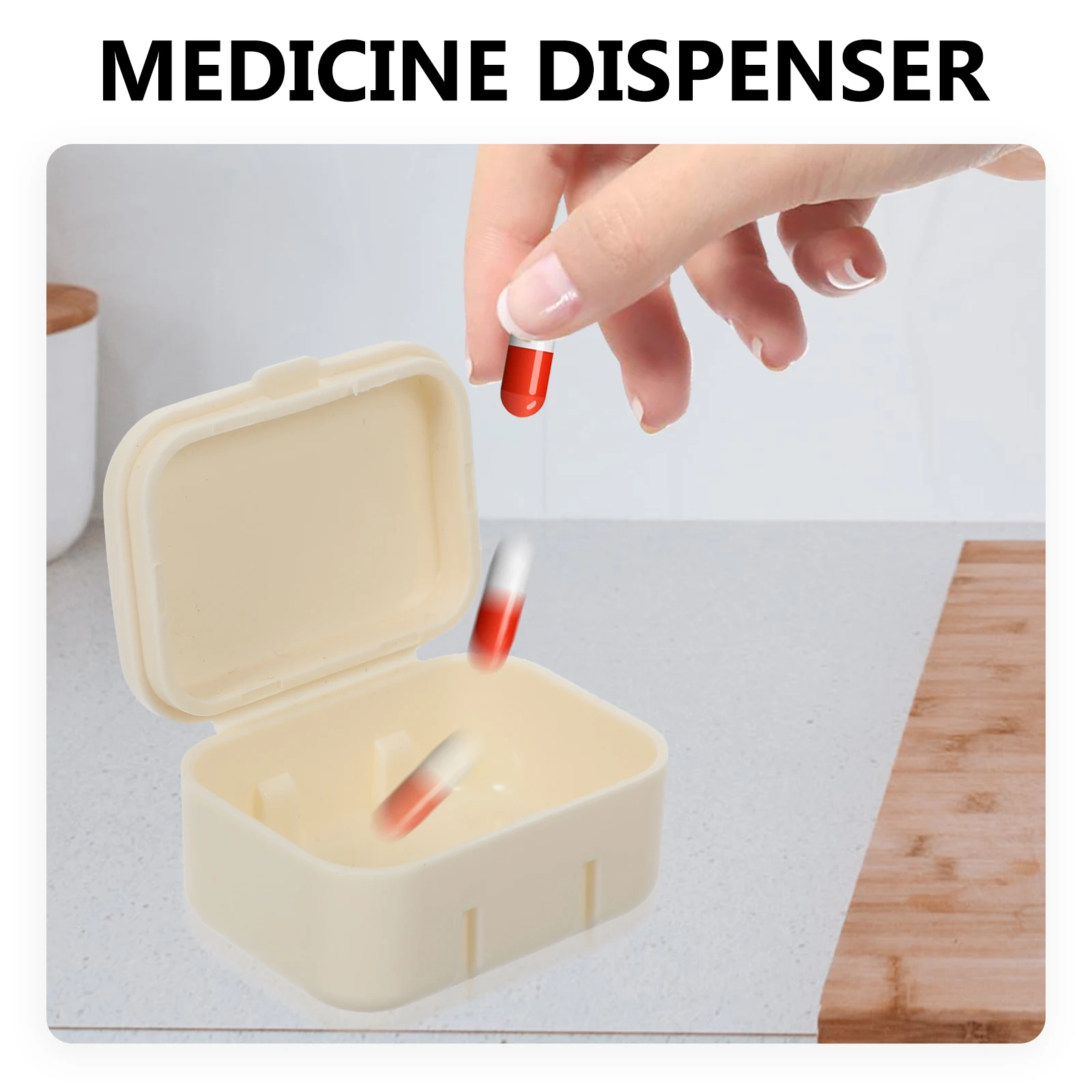 

1Set Multi-Compartment Medicine Box Portable Travel Organizer Daily Pill Dispenser Storage Travel Medicine Box