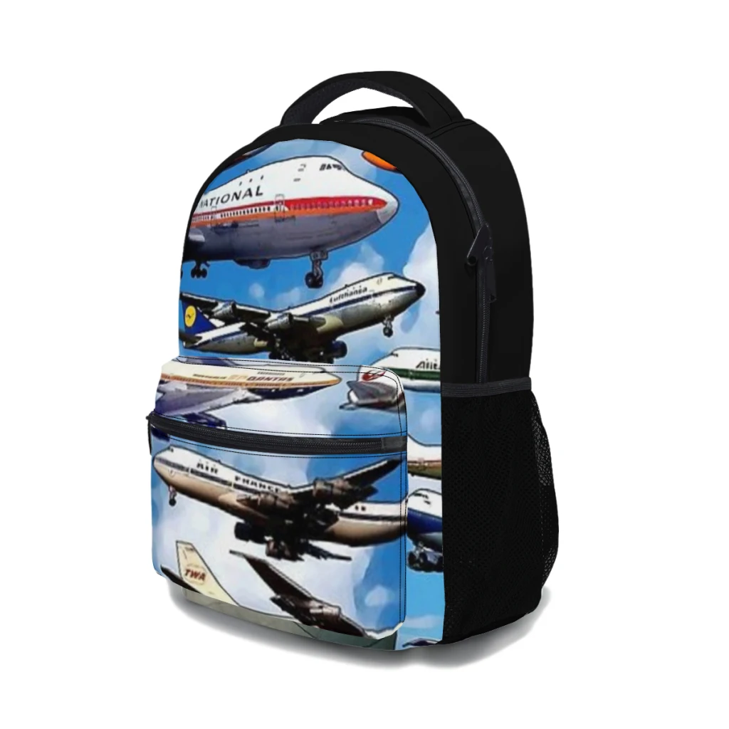 JUMBO JETS SKY New Female Fashion kids zaino da College impermeabile ad alta capacità borse da scuola per Laptop per ragazze alla moda 17 pollici Muslimate Muslimate