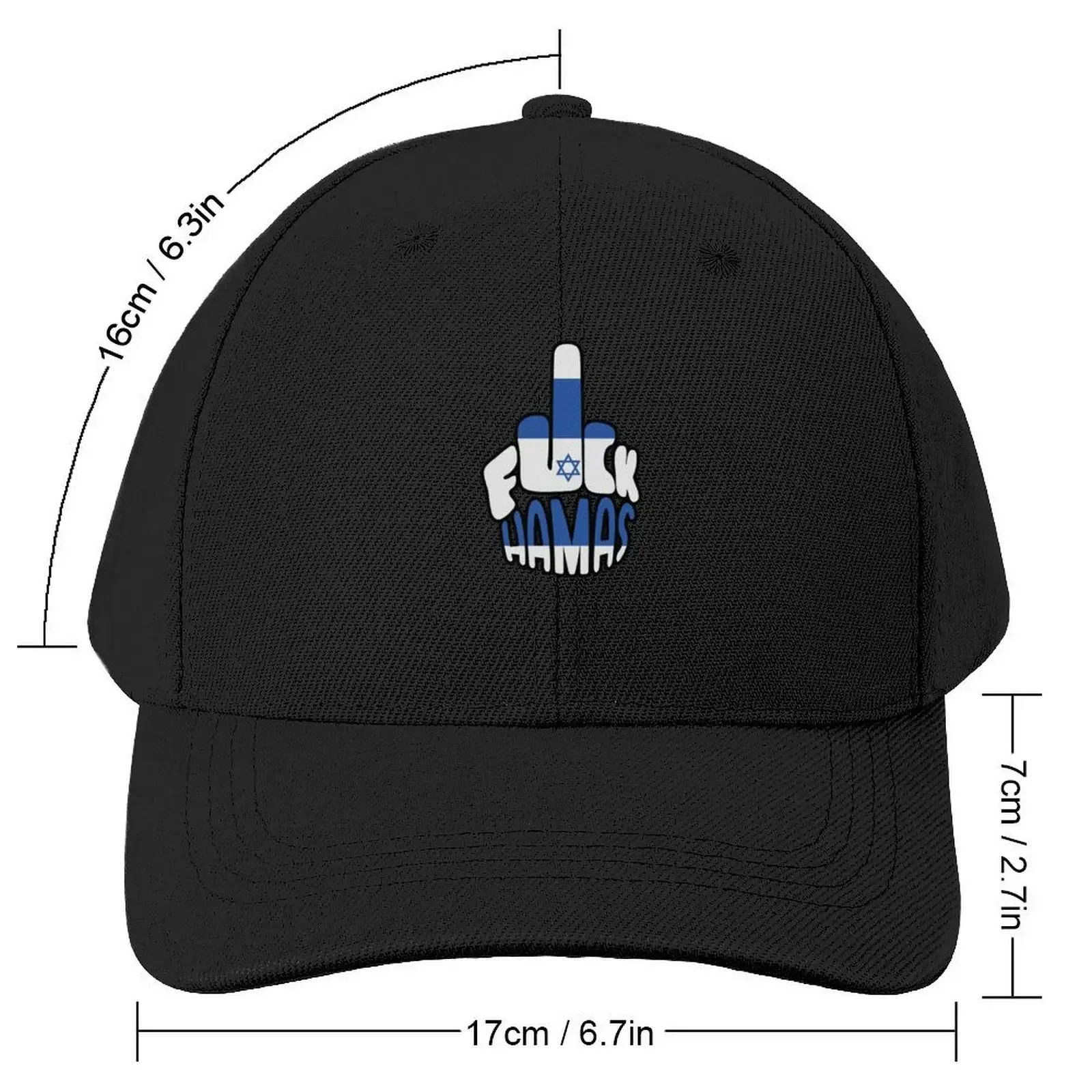 Middle Finger Hamas Baseball Cap funny hat Hat Beach western Hat Luxury Cap Men's Luxury Women's