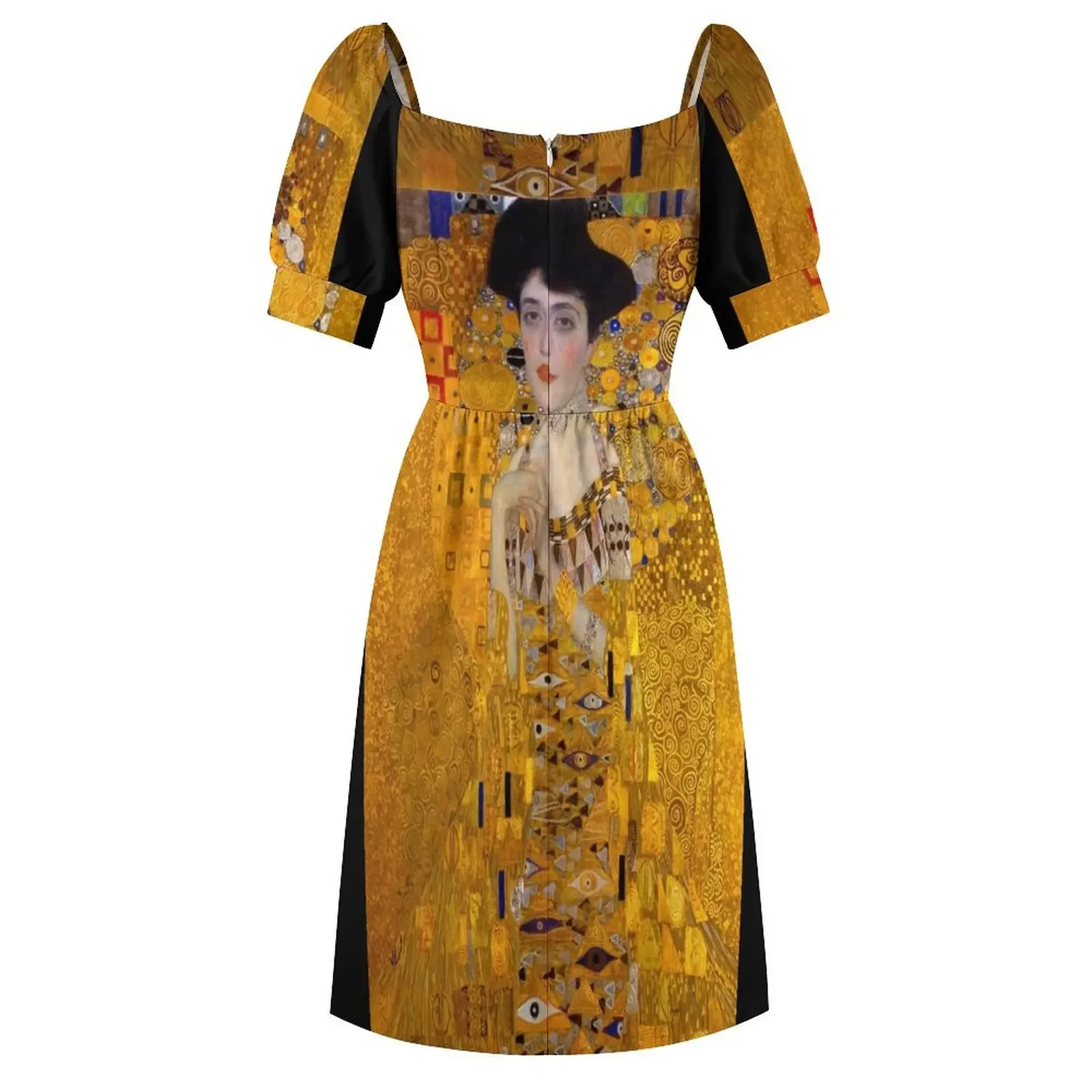 GUSTAV KLIMT - Portrait of Adele Bloch-Bauer I Original HD Gustav Klimt Art Print Sleeveless Dress