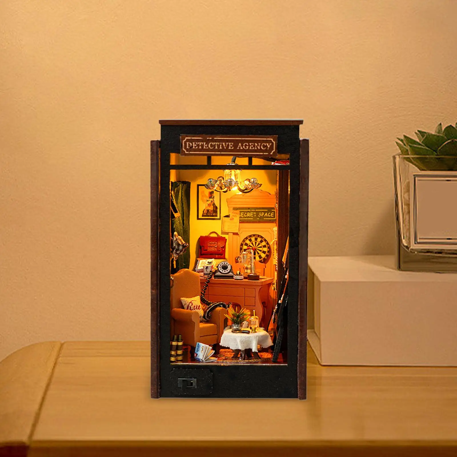 DIY ミニチュア ドールハウス キット アクセサリー付きクラフト 組み立てが簡単な建物