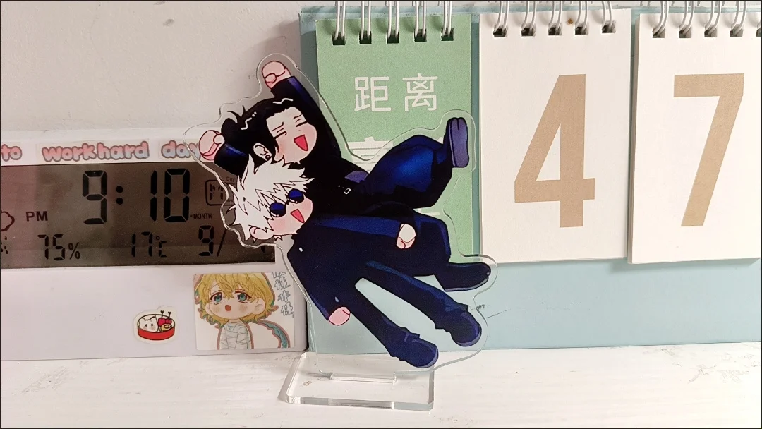 ألعاب شخصيات الرسوم المتحركة Jujutsu المحيط Satoru Gojo Geto Suguru الاكريليك الوقوف Asl تمثال حلية ألعاب شخصيات الحركة