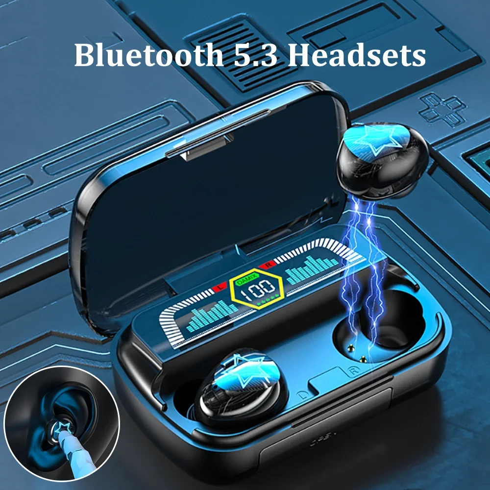 سماعات بلوتوث مقاومة للماء ، سماعات لاسلكية ، ستيريو HiFi ، سماعة أذن للحد من الضوضاء ، سماعات عرض LED ، شحن هاتفك