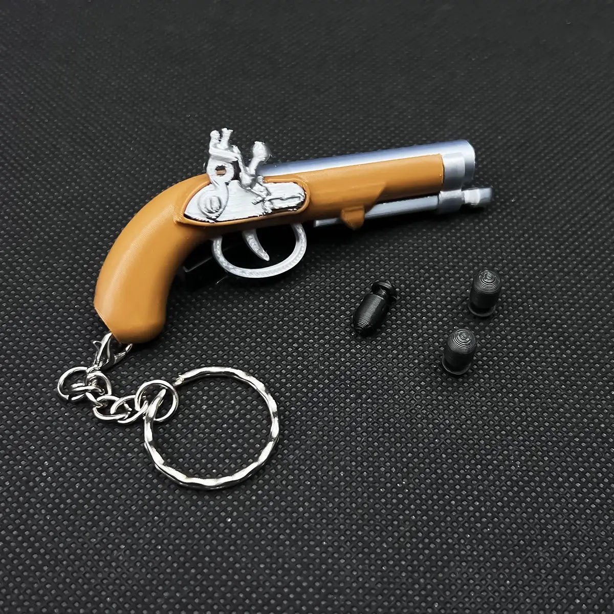 Top Rated Mini Pirate Finger Gun- 3D Printed Fidget Toy + Keychain