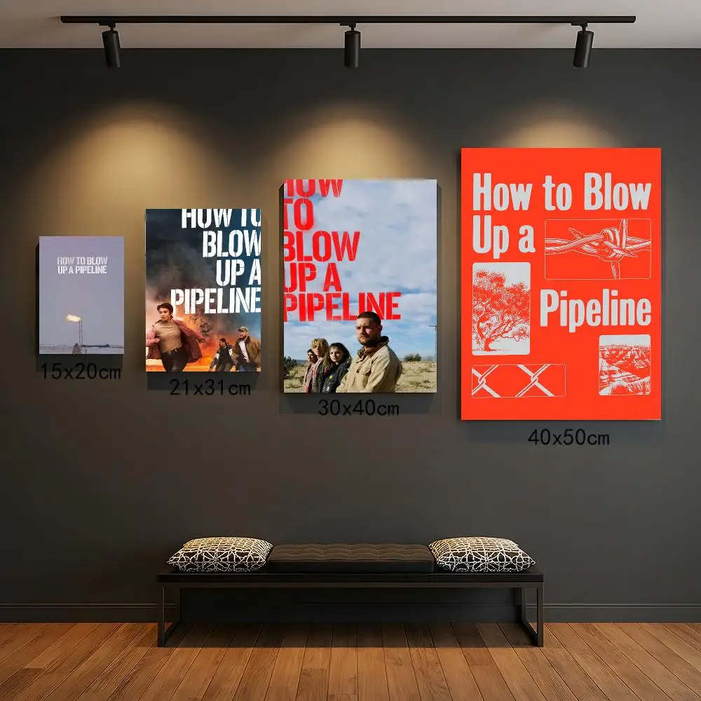classic movie H-How to Blow Up a Pipeline-E Painting Calligraphy Elegant Botanical Decor for Living Room Modern Interior Design