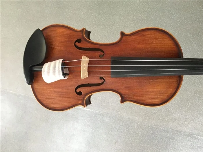 Solid Wood Student Violin with Free Rectangle Case and Bow