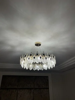 LED Postmodern Colorized Peacock Gold Designer