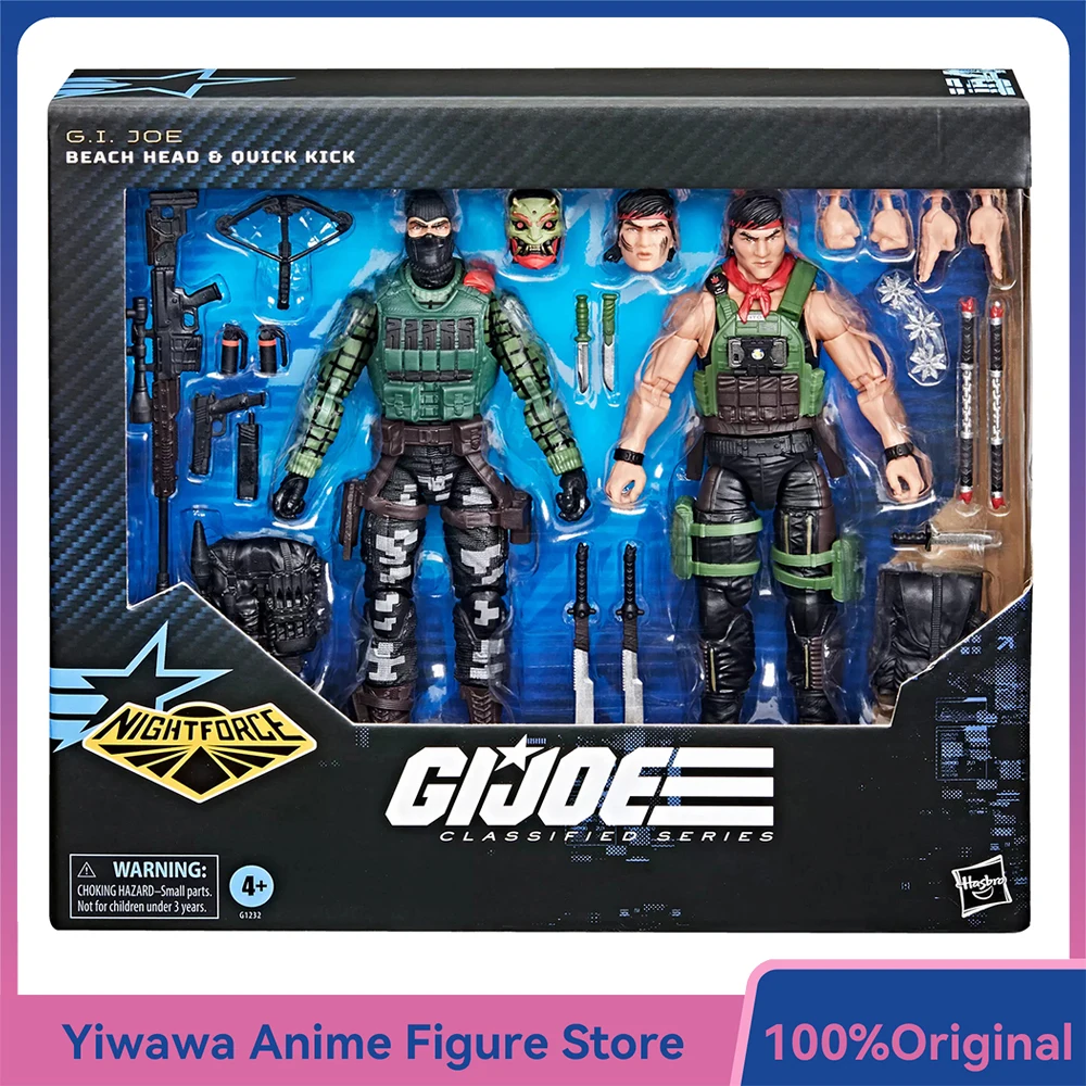 [special-offer]-hasbro-gi-joe-classified-series-164-night-force-beach-head-quick-kick-2-pack-set-action-figure-model-toys