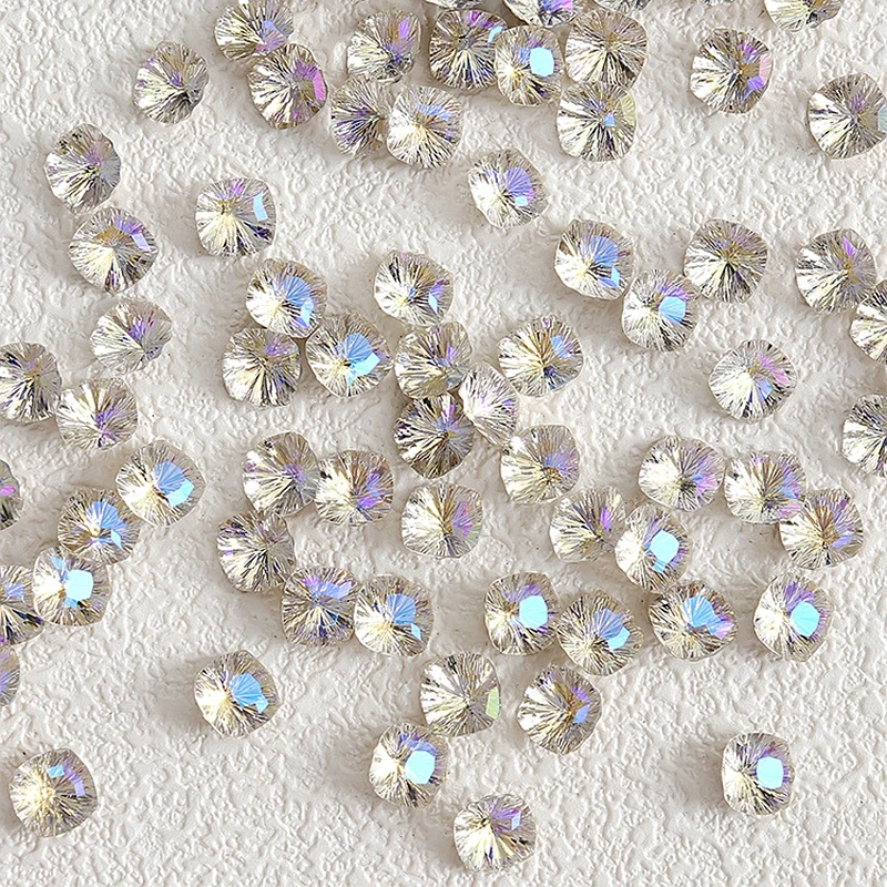 20 Pezzi di Strass Quadrati con Base Appuntita, Cristalli Diamantati per Decorazione Unghie, Accessori per Manicure