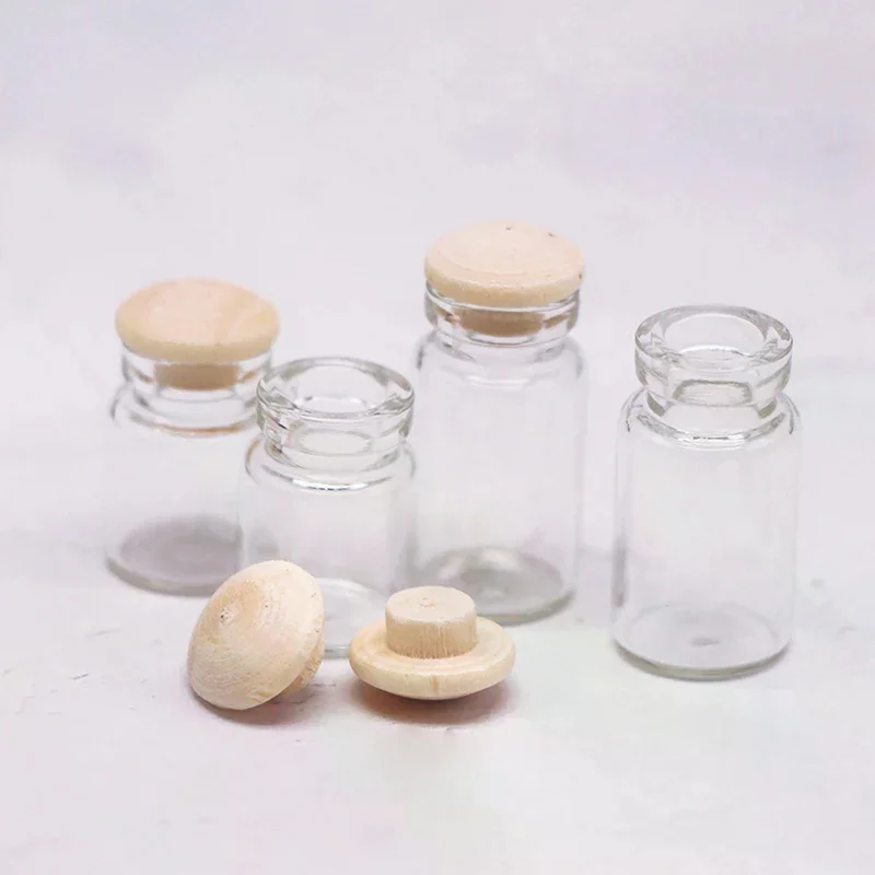 4 stks/set Poppenhuis Mini Snoeppot Keuken Voedsel Speelscène Transparante Opslagpot