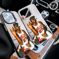 M-Michael J-Jordan Phone Case Phone Case For IPhone 16 15 14 Plus 13 12 11 Pro Max Matte Colorful Silver Hard Cover