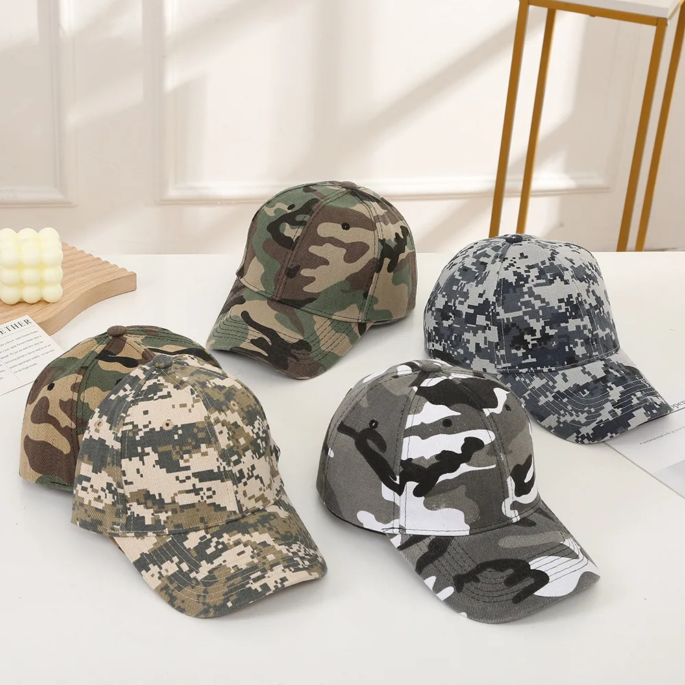 Summer Outdoor Sunscreen Cap, The Same for Men and Women, New Camouflage Baseball Cap, Military Training Sun Hat, Spot Wholesale