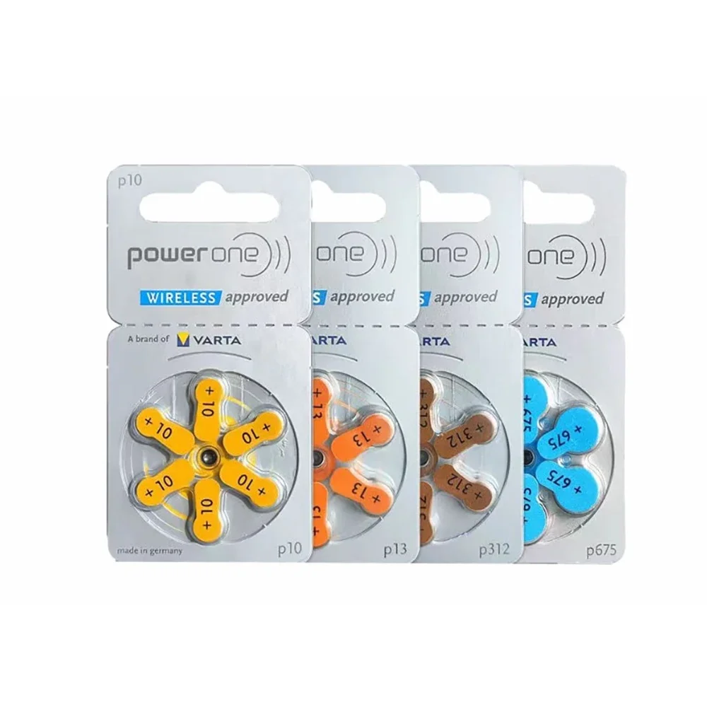 PowerOne P312 baterías Para audífonos 1,45 V 312 312A A312 PR41 batería De Zinc Air Para audífonos BTE CIC RI
