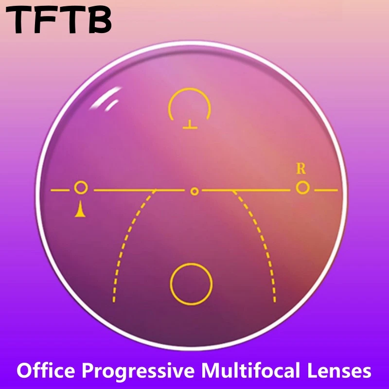 

TFTB 1.56/1.61/1.67/1.74 HD Anti-blue Light Office Computer Progressive Multifocal Lenses Anti-UV Anti-scratch Anti-reflective