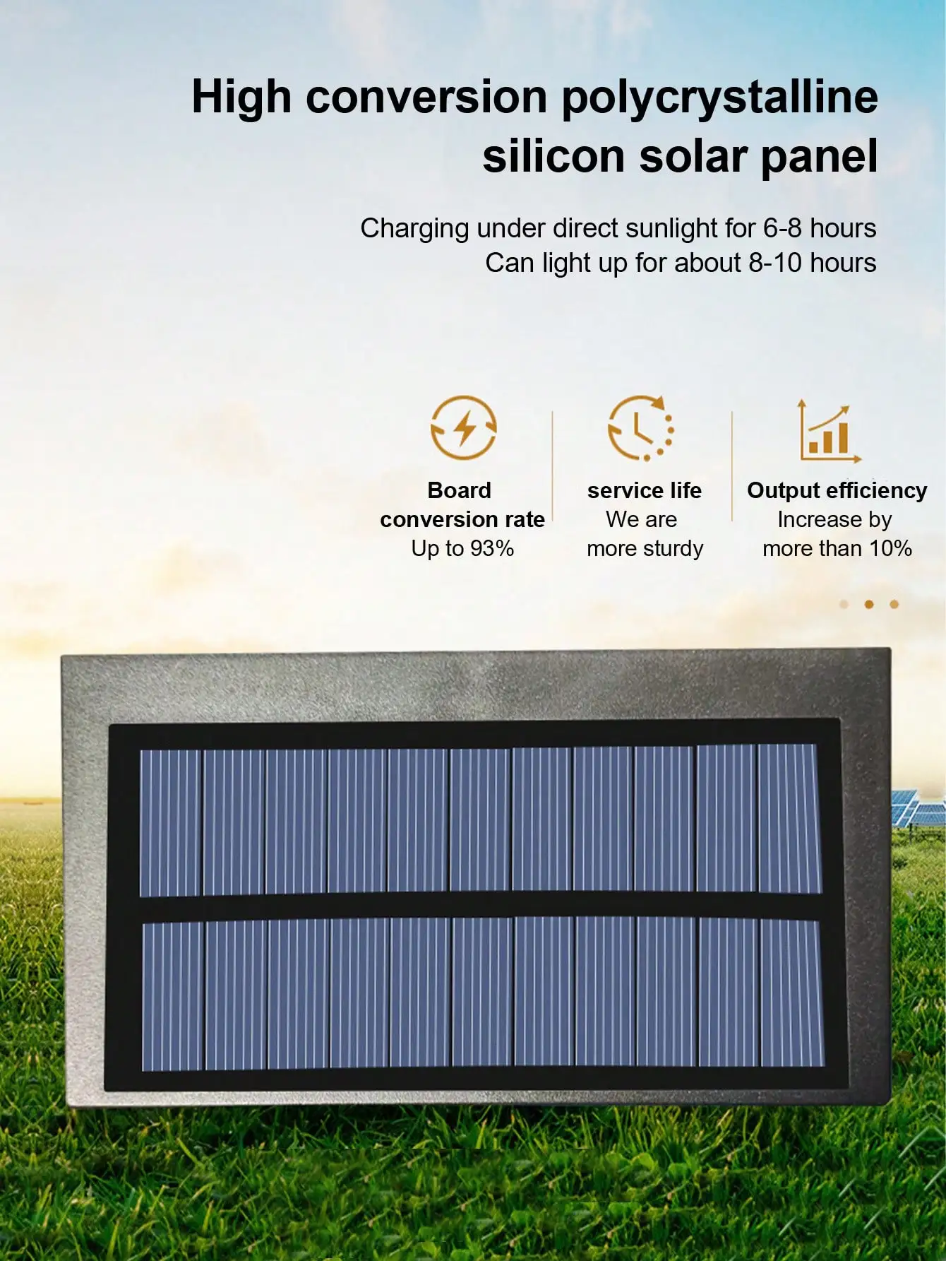 Solar LED Sunlight Reflector Wall Light: Outdoor Patio/Garden Lamp, Decorative, Warm AtmosphereSolar-Powered LED Reflector Wall