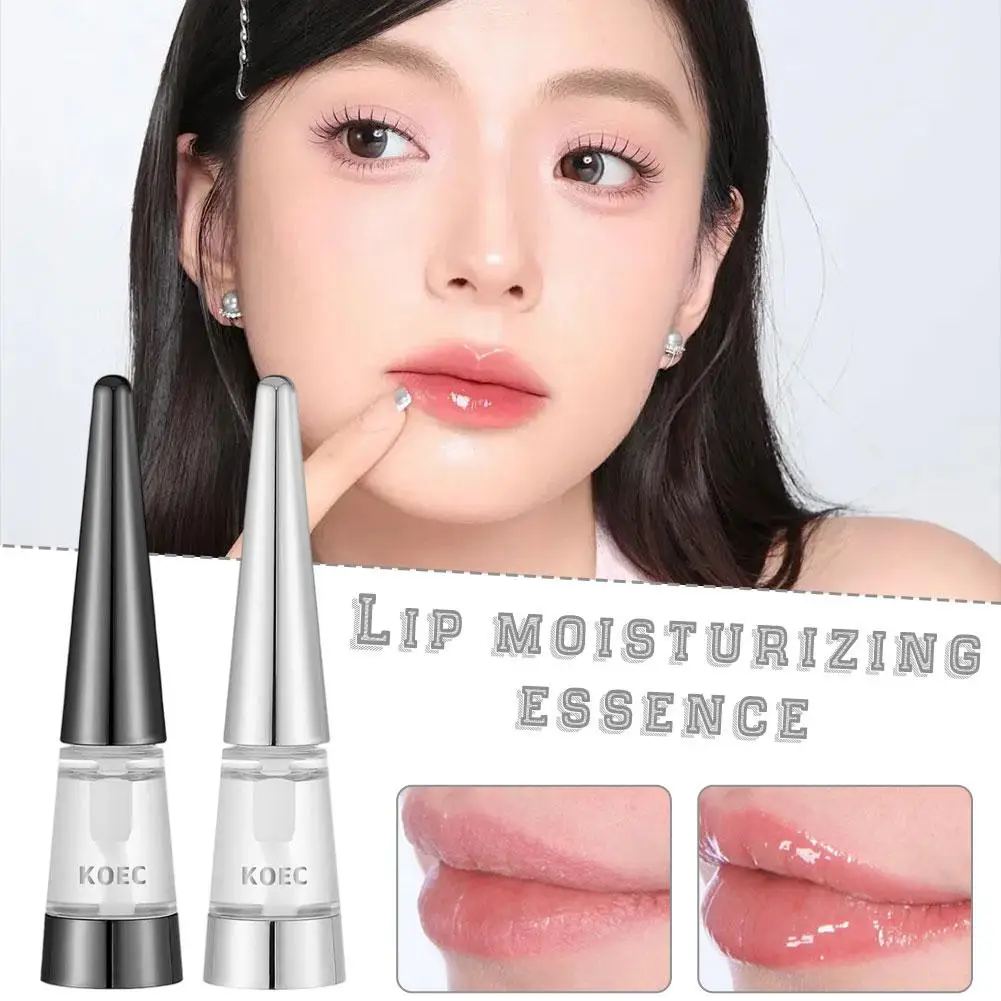 Transparentes Lippenöl der Marke New Plumps Lips reduziert Lippenlinien spendet Feuchtigkeit und verhindert Trockenheit und natürlicher sanfter Lippenstift