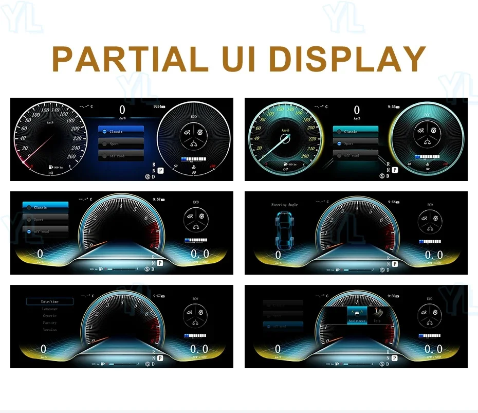 

New Digital Cluster Virtual Cockpit For Mercedes Benz C Class W204 2011-2014 Car Multimedia Player Dashboard Speed Meter Screen