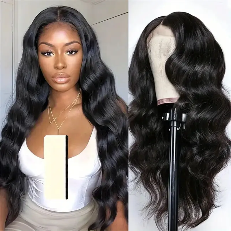 Rosabeauty HD 13X6 Transparent 5X5 Glueless Wig Body Wave Nature Color Lace Frontal 13X4 Front Human Hair 250% Density For Women