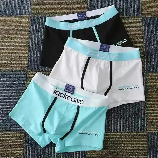3 Stuks Mannelijke Slipje Katoen Heren Ondergoed Boxers Ademende Man Boxer Gedrukt Onderbroek Comfortabele Shorts Mannen Ondergoed M-3XL