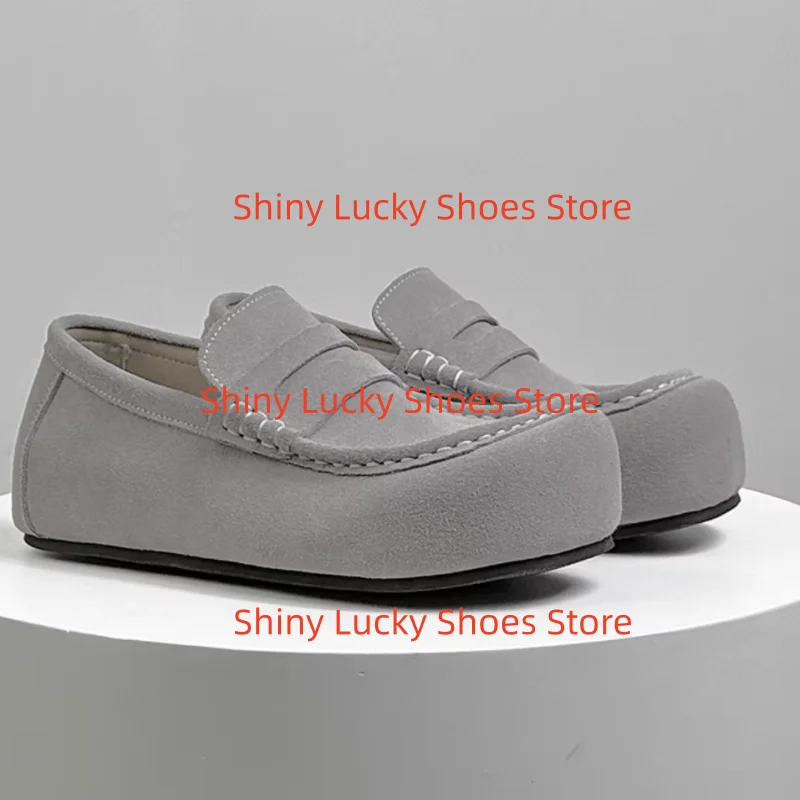 

Sewing Lines Shoes for Males Square Toes Flat Heels Flat Heels Pleated Chassure Hommes Shallow Zapatos Hombre Stitching Mens