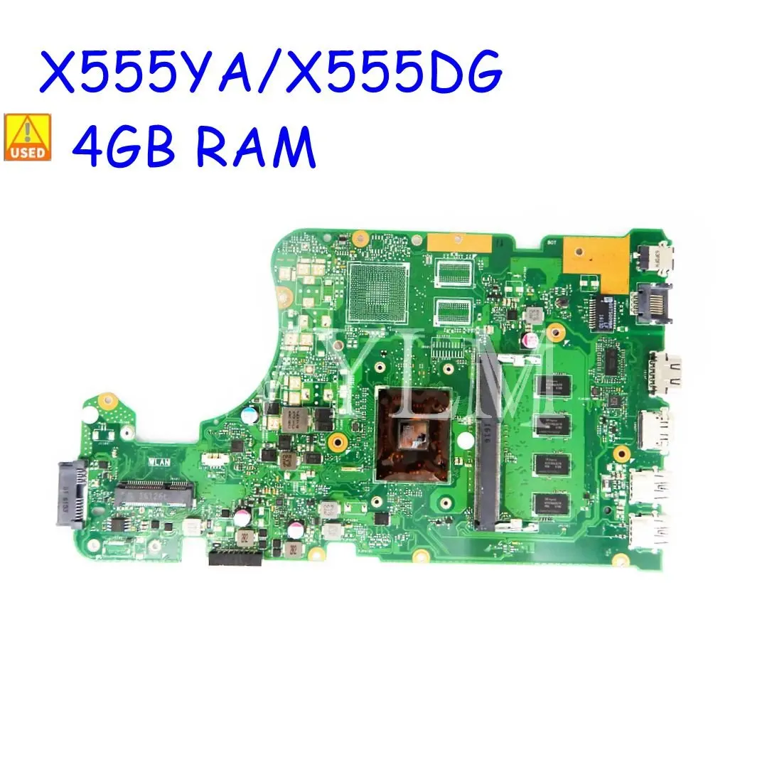 

Used X555YA 4GB RAM With CPU Mainboard REV2.0 For Asus X555DG X555YA X555Y X555YI X555D A555D Laptop Motherboard Tested