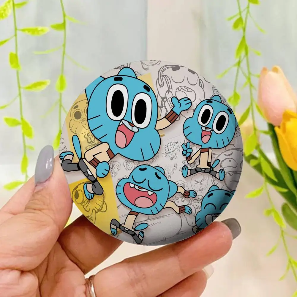 مذهلة العالم Gumball شارات صفيح لينة زر دبوس بروش شارة معدنية مخصصة مجوهرات اكسسوارات قبعة حقيبة التلبيب