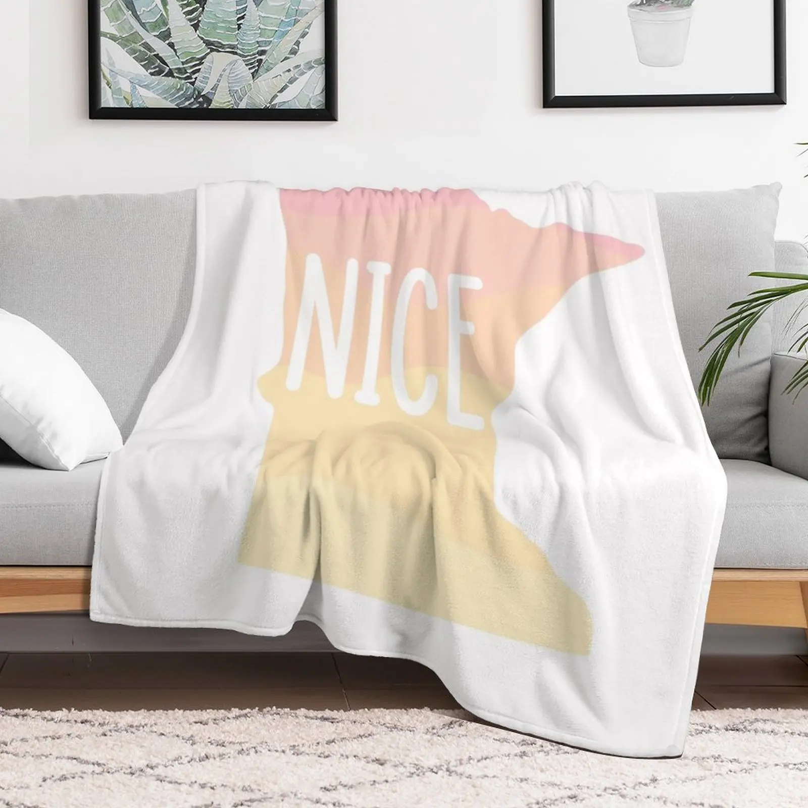 Minnesota nice Throw Blanket Warm Throw Blanket Gift for Anniversary